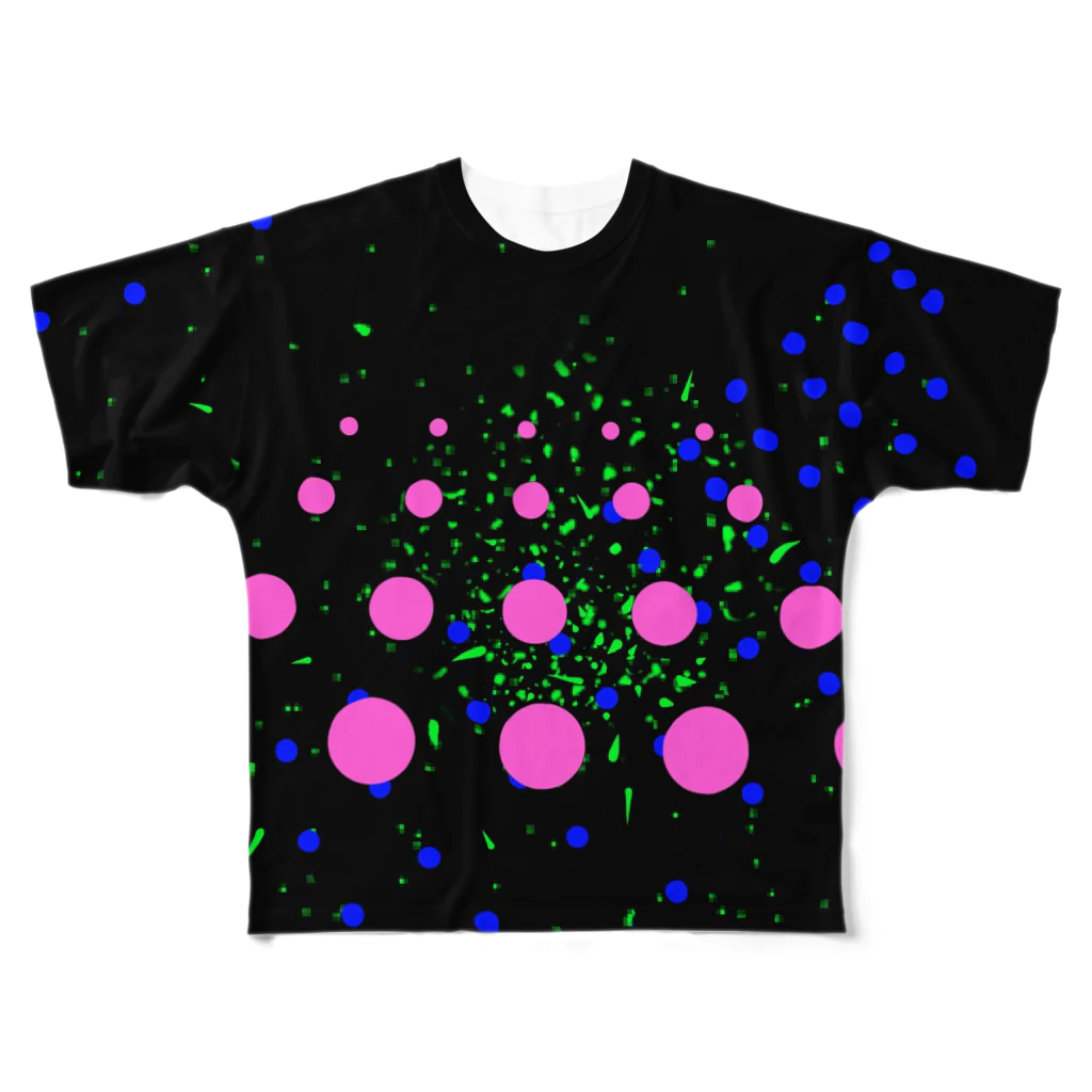 natural81のDot All-Over Print T-Shirt