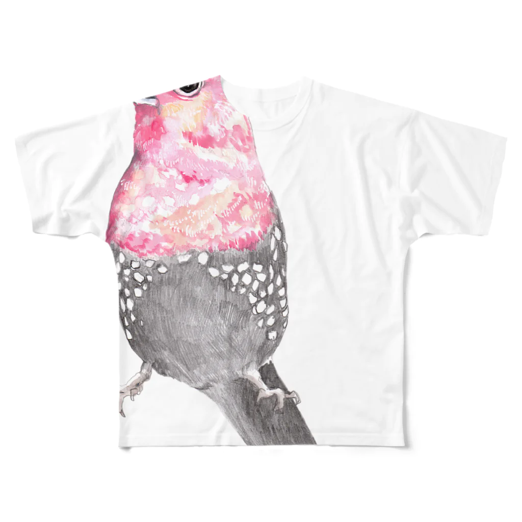 Ooazamukae stationeryのbird フルグラフィックTシャツ