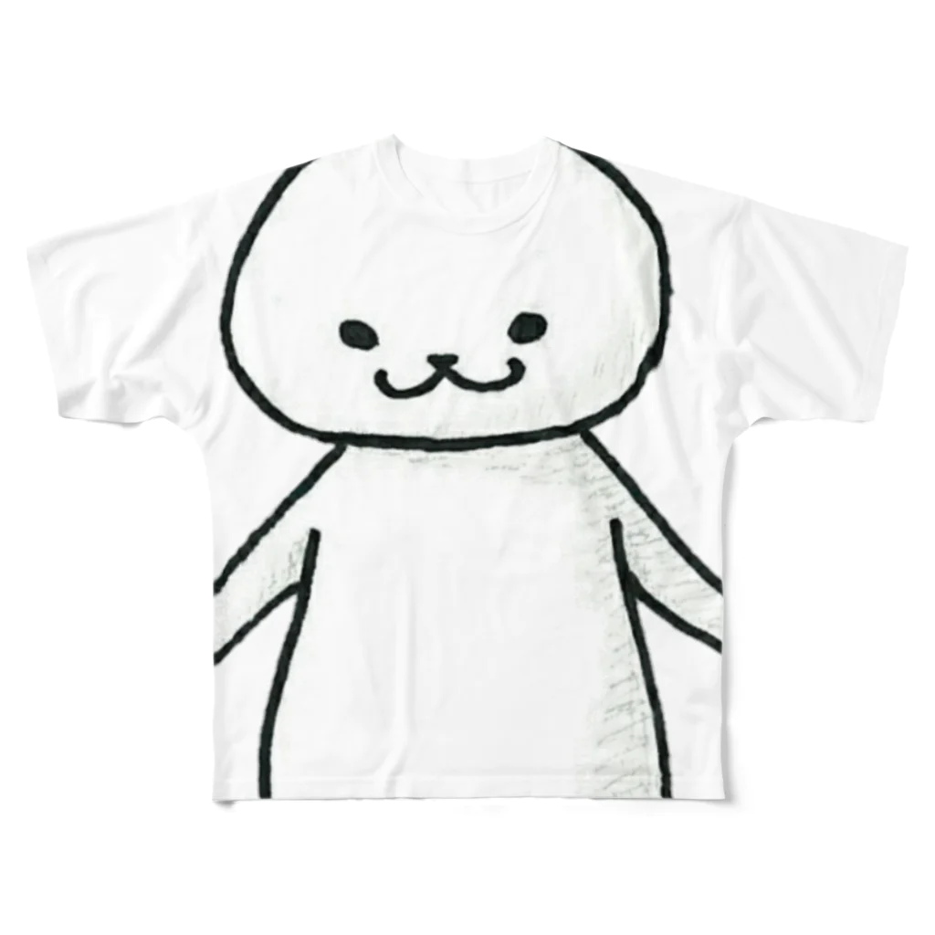 晴天の晴の猫に限りなく近いUMA All-Over Print T-Shirt