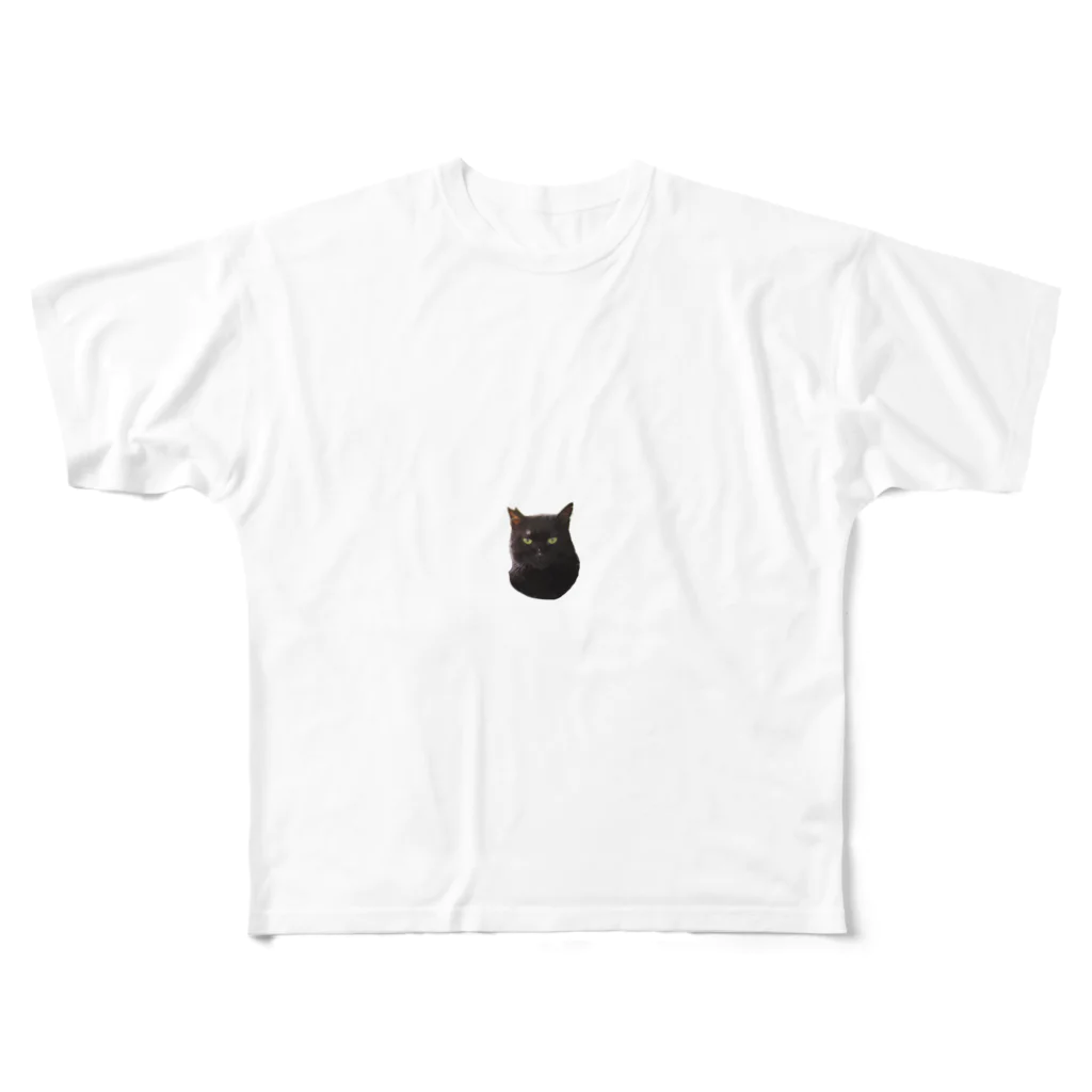 のら猫屋さんのneko_black フルグラフィックTシャツ