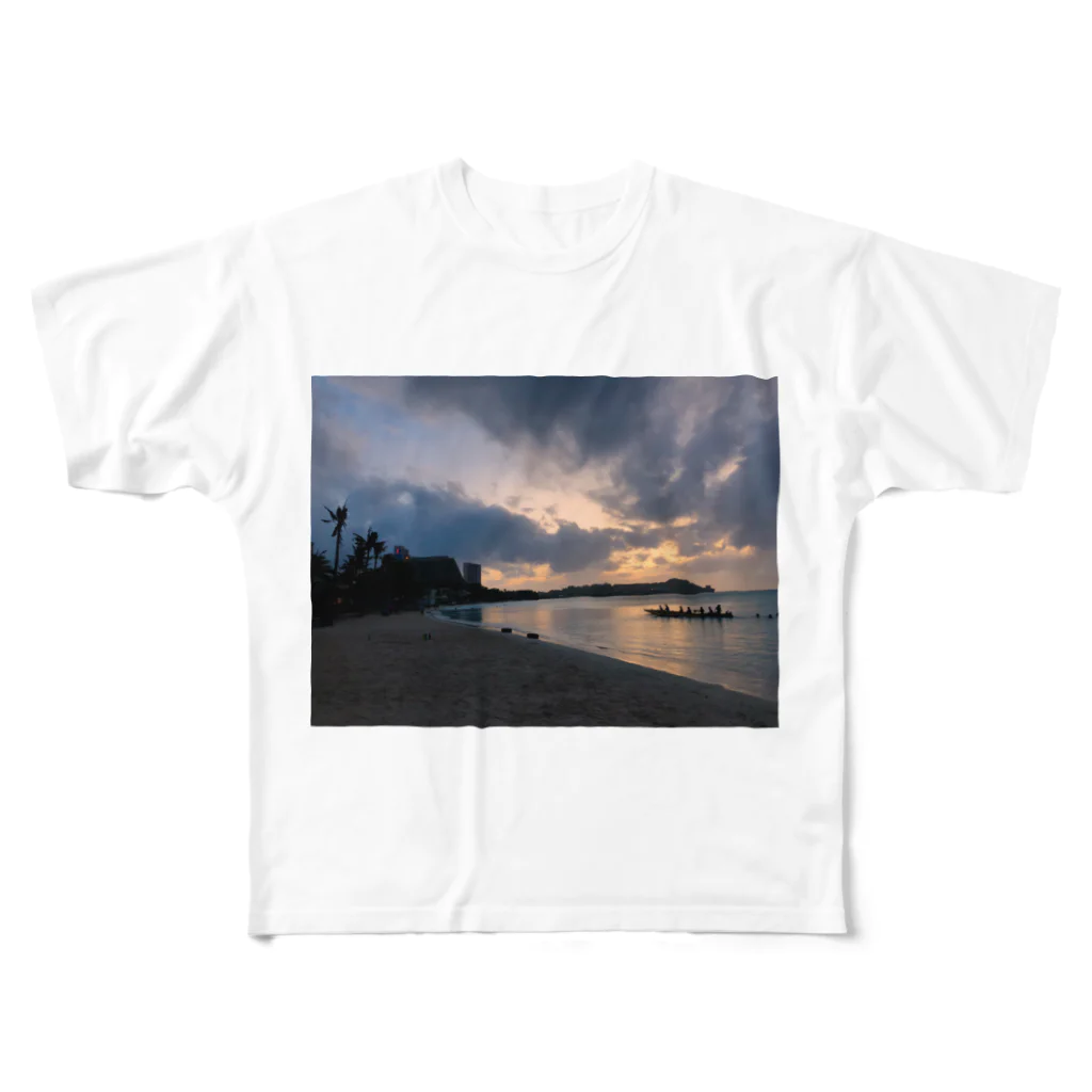 manami1992のguam sunset フルグラフィックTシャツ