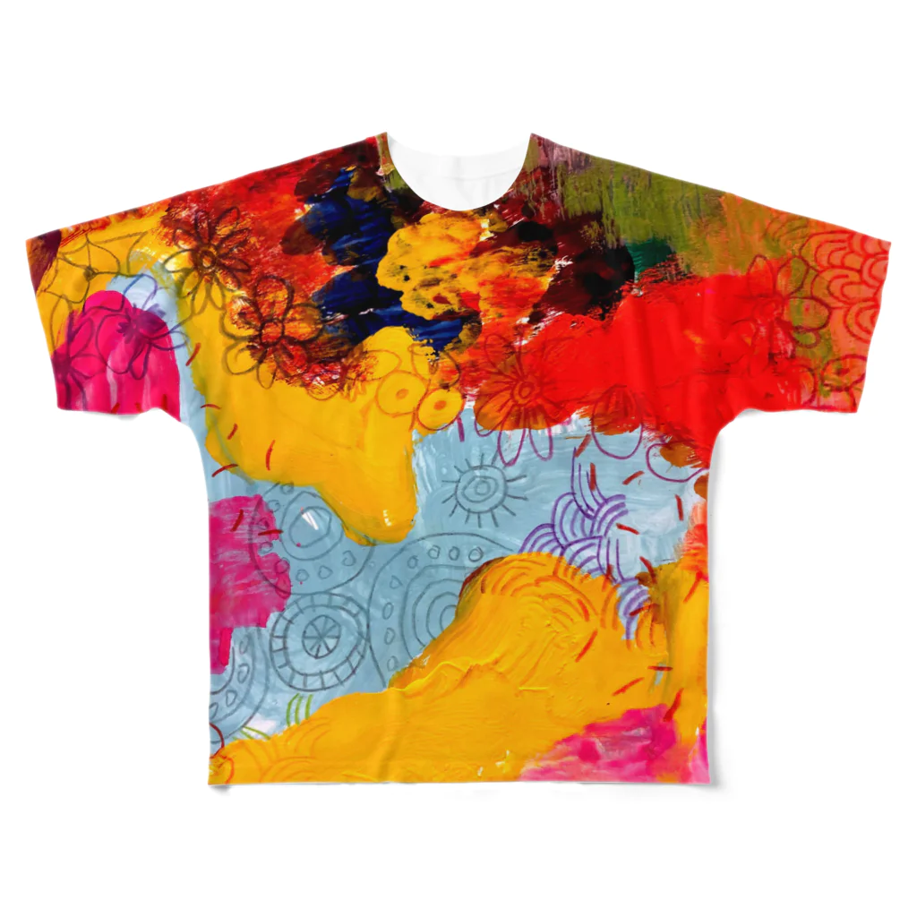 cocochiiLANDのｄ ｒ ａ ｗ ｉ ｎ ｇ ！ All-Over Print T-Shirt