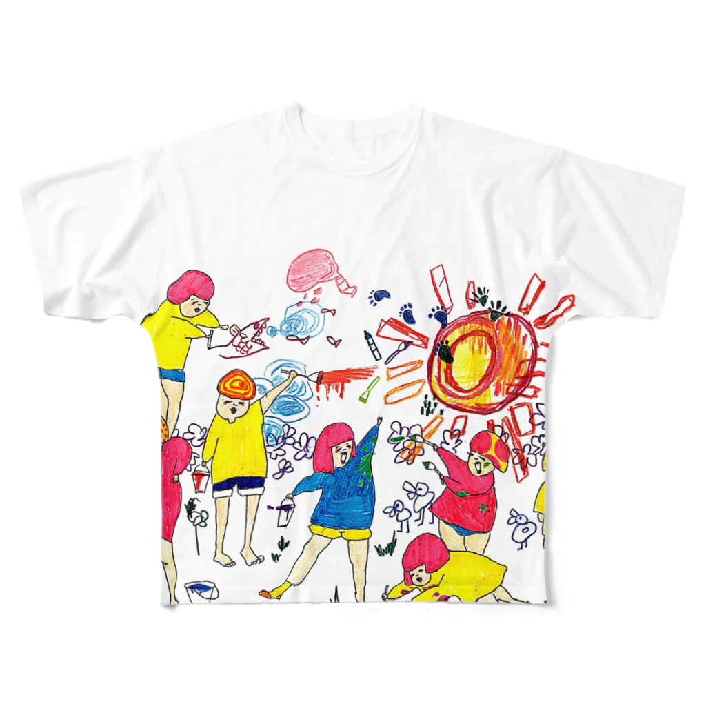 cocochiiLANDのａ ｓ ｏ ｂ ｏ ｕ ! フルグラフィックTシャツ