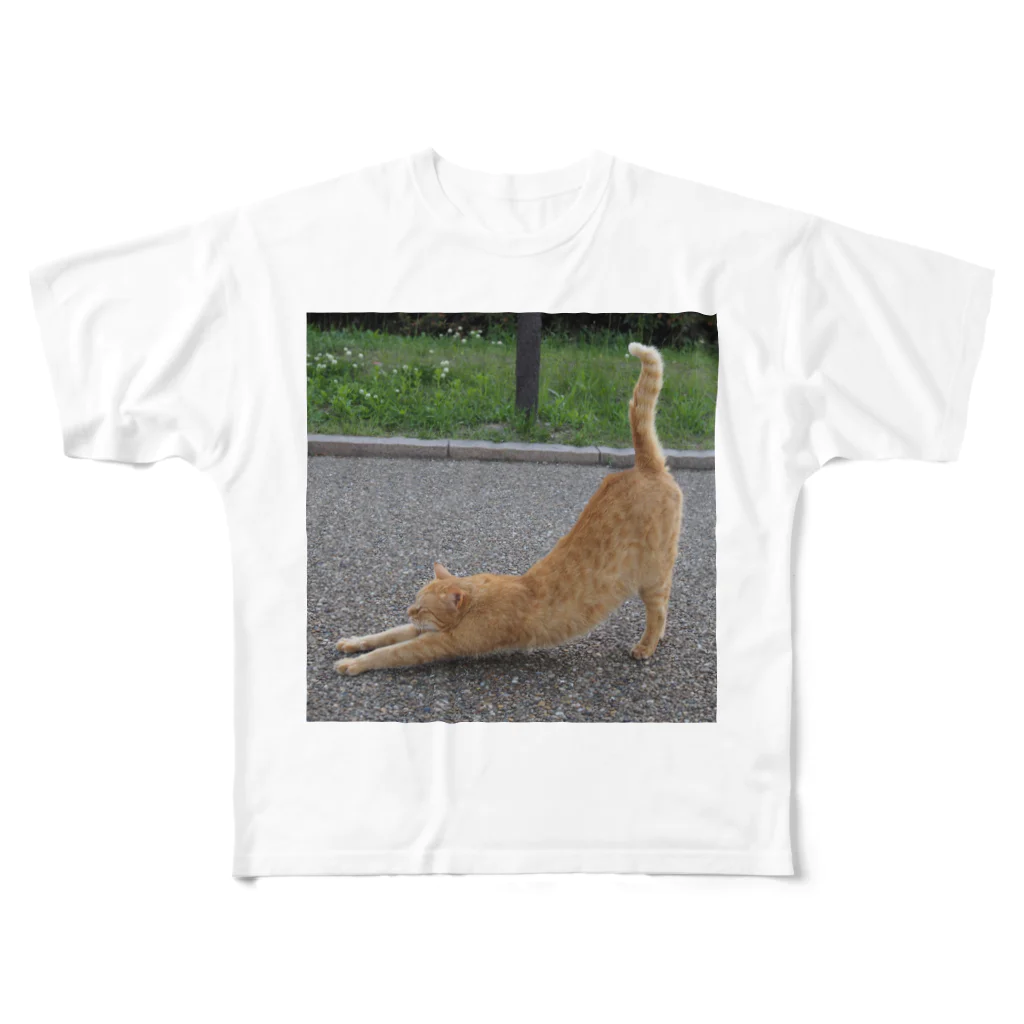のら猫屋さんののび猫君 All-Over Print T-Shirt