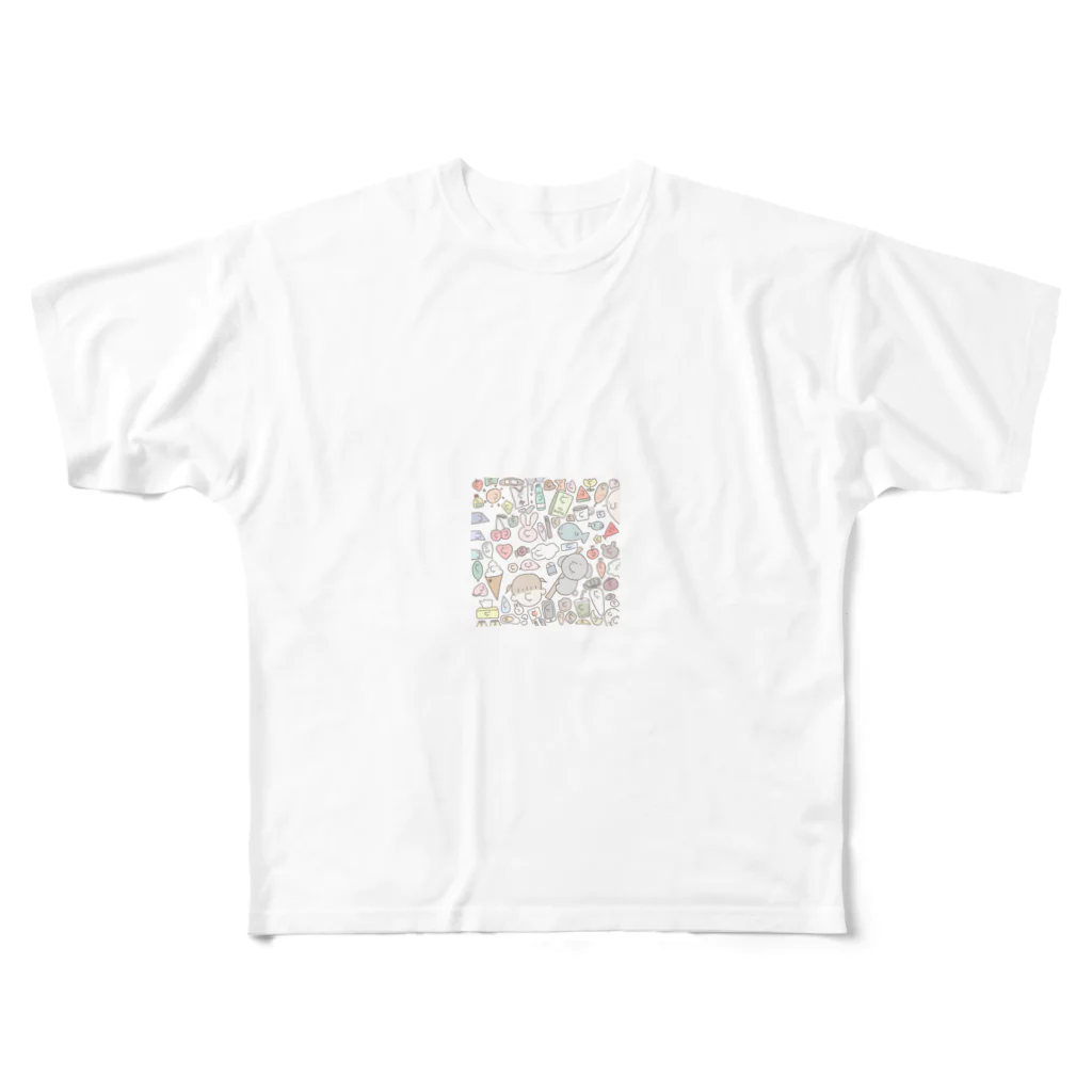 i_poipo_111の缶バッチ フルグラフィックTシャツ