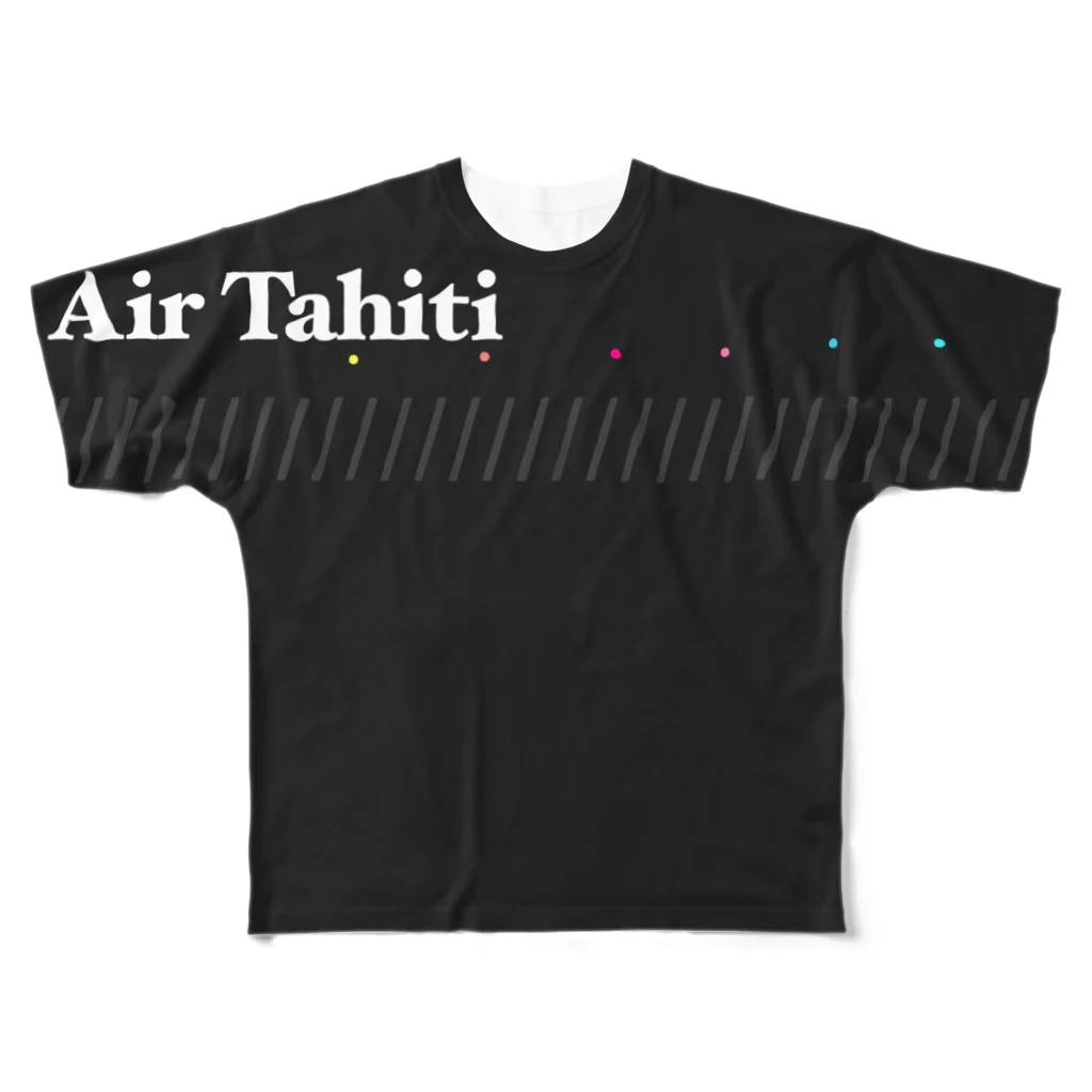 viofranme.のAir Tahiti Color フルグラフィックTシャツ