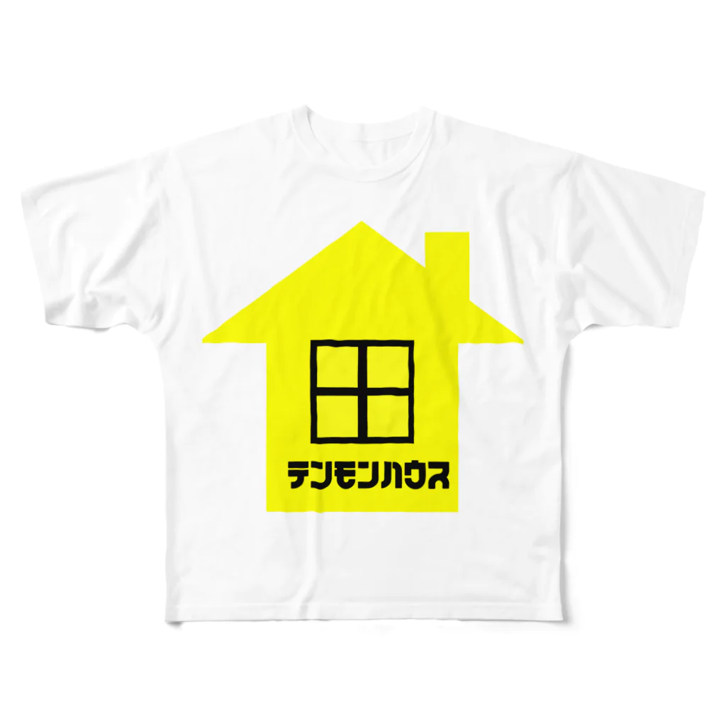 天文部 officialの天文ハウス フルグラフィックTシャツ