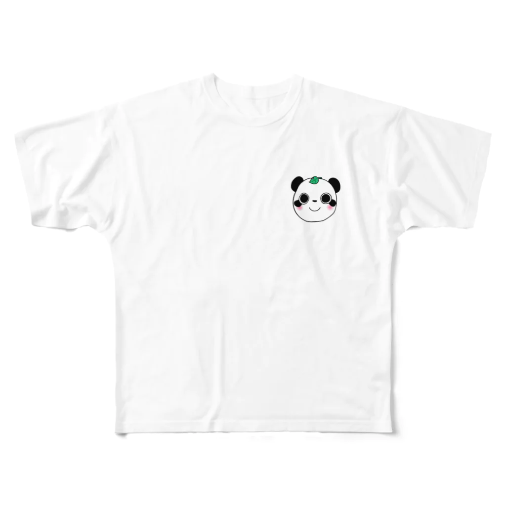 ころころファクトリーのパンダヌキ フルグラフィックTシャツ