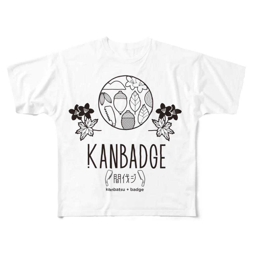 樹木・環境ネットワーク協会(shu)のKANBADGE All-Over Print T-Shirt