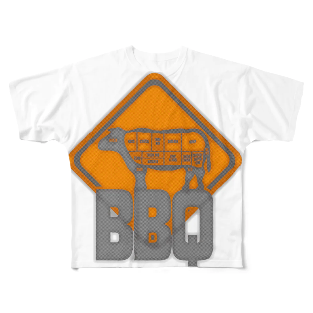 AURA_HYSTERICAのBBQ All-Over Print T-Shirt