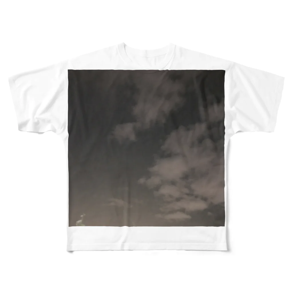 眩しいの暗空 フルグラフィックTシャツ