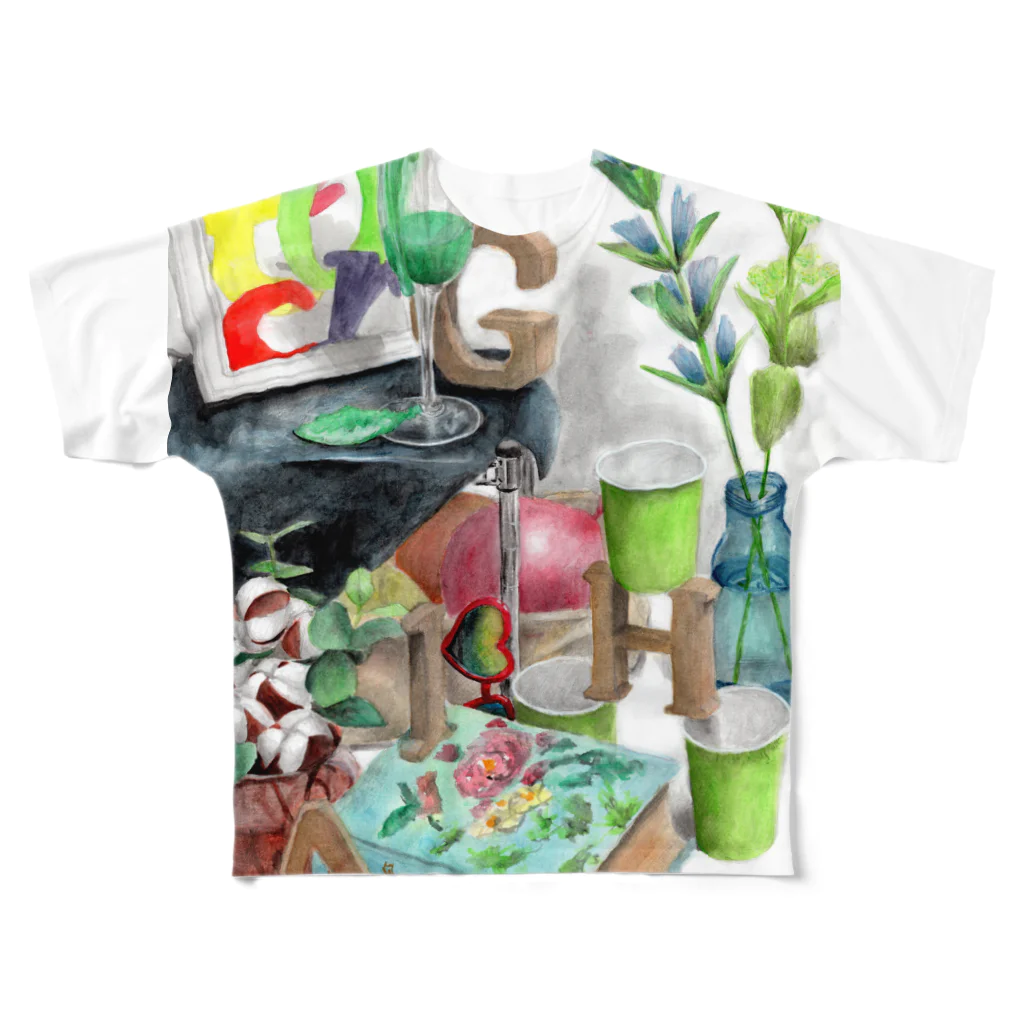 techonのHAGI隠れ All-Over Print T-Shirt