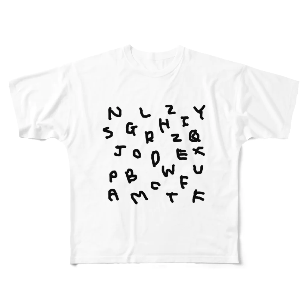 kyoconutの私文字(殴り書きver.) All-Over Print T-Shirt