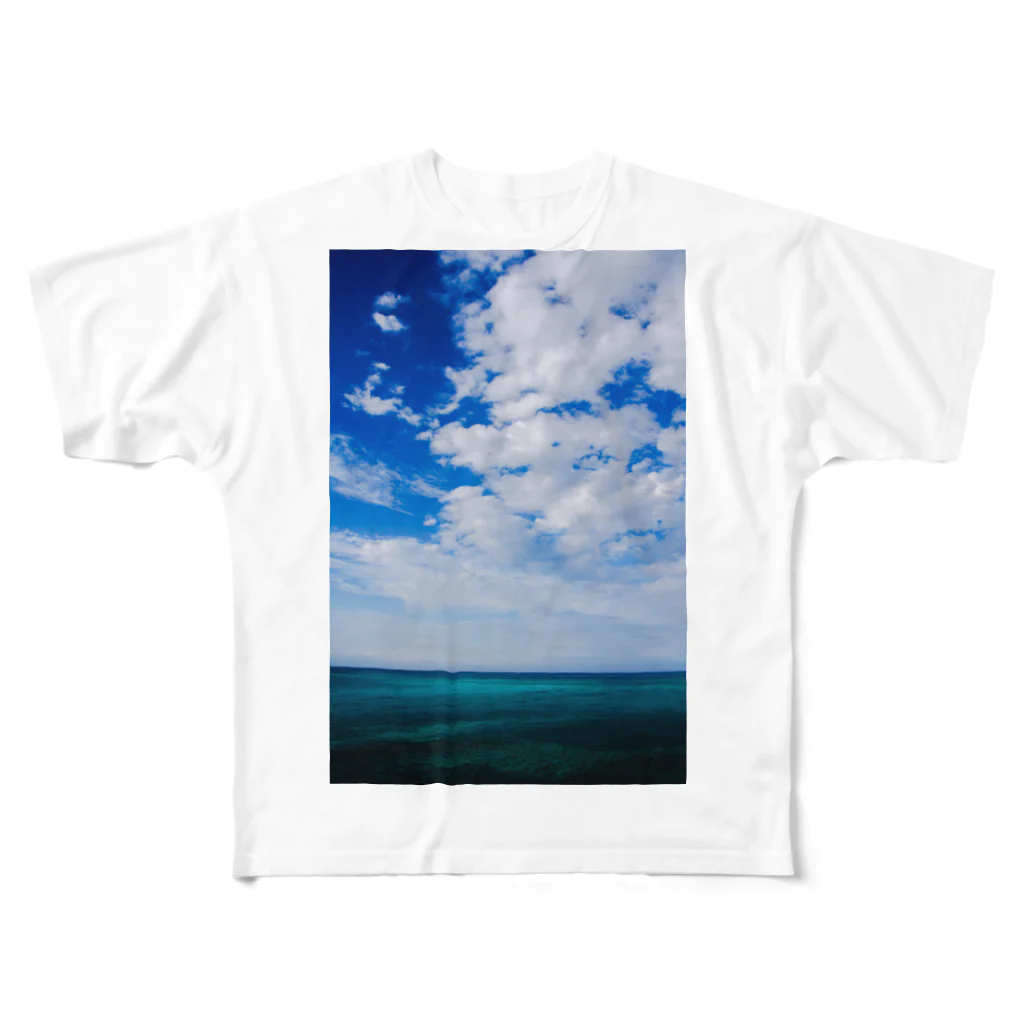 yuki-worksのocean  フルグラフィックTシャツ