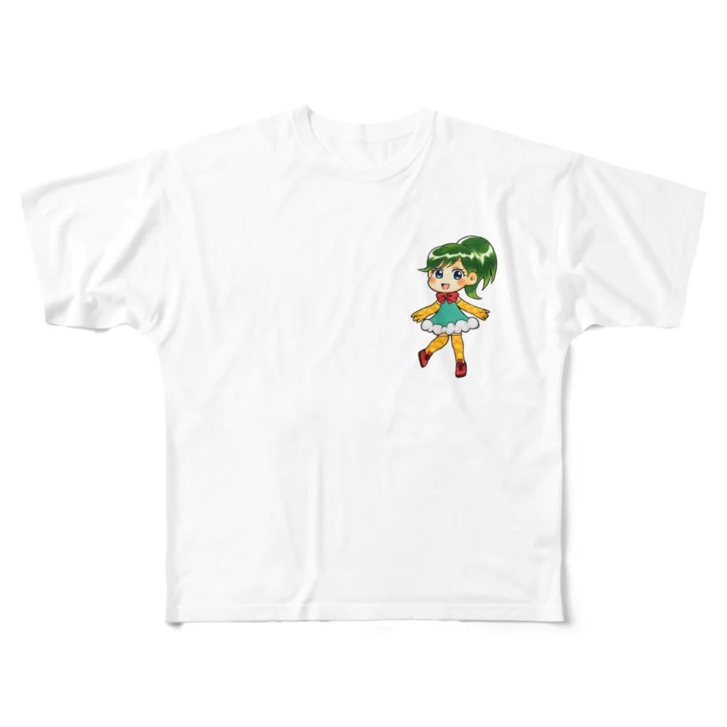 pain_chanのパインちゃん フルグラフィックTシャツ