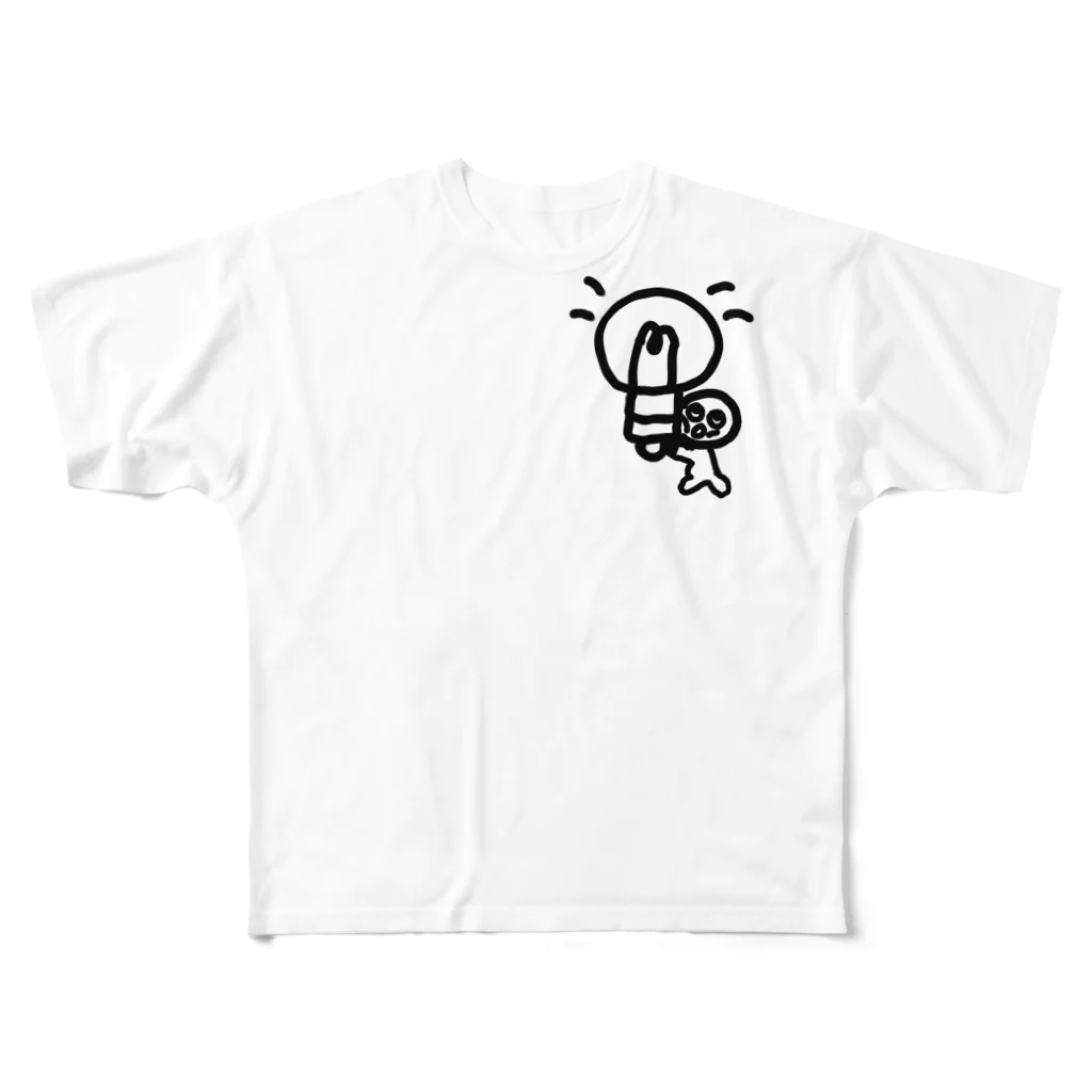 Venizakuraのひらめいたくん フルグラフィックTシャツ