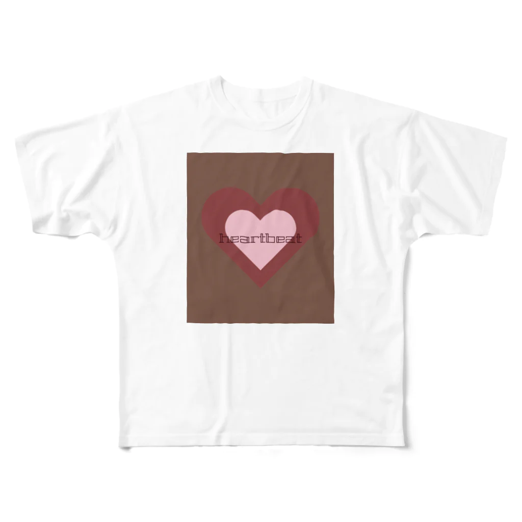 tominのheartbeat フルグラフィックTシャツ