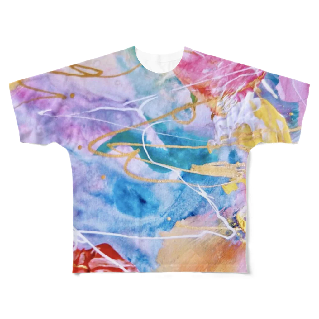 lalasandiegoのpalette.2(横ver.) All-Over Print T-Shirt