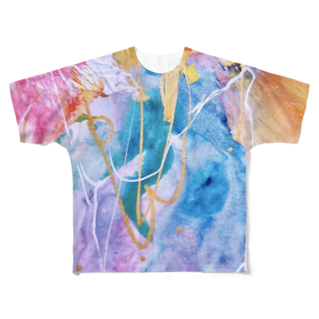 lalasandiegoのpalette.2(縦ver.) All-Over Print T-Shirt