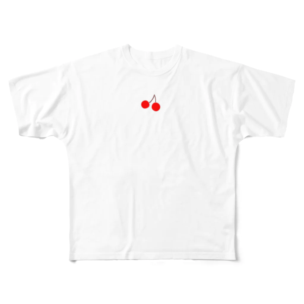 KanAのさくらんぼ All-Over Print T-Shirt