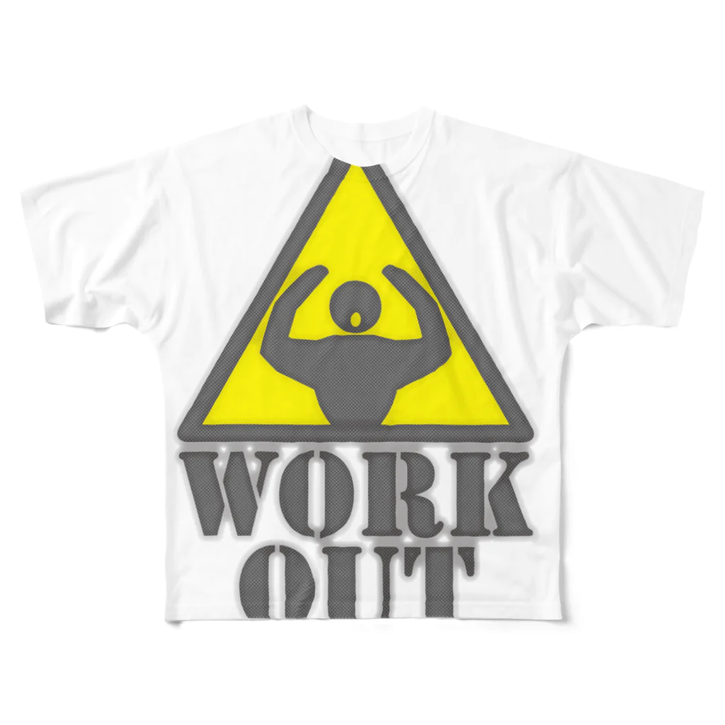 AURA_HYSTERICAのWorkout All-Over Print T-Shirt