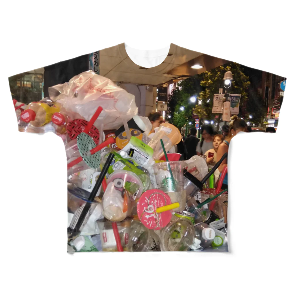 ＳＺＵＫＩの渋谷のゴミ All-Over Print T-Shirt