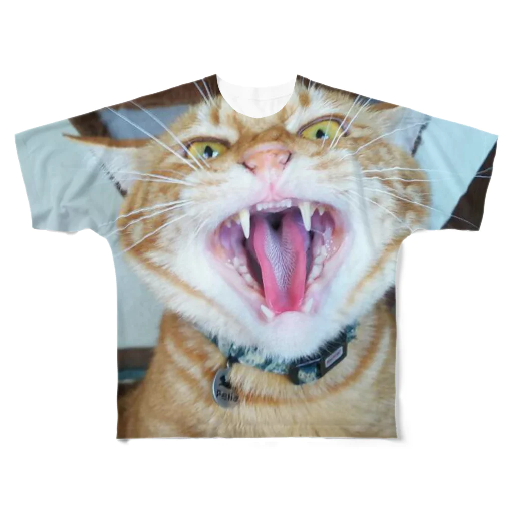 笹季のねこ フルグラフィックTシャツ