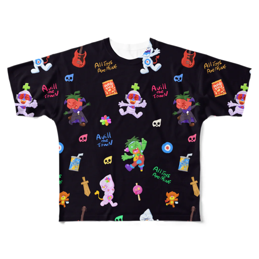 SimbaStudio ShopのAvill Pattern All-Over Print T-Shirt