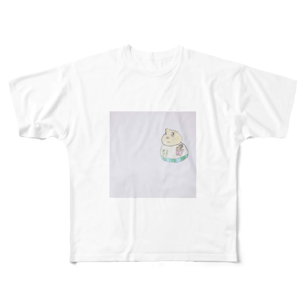 たつひこのMUROPOTATO フルグラフィックTシャツ