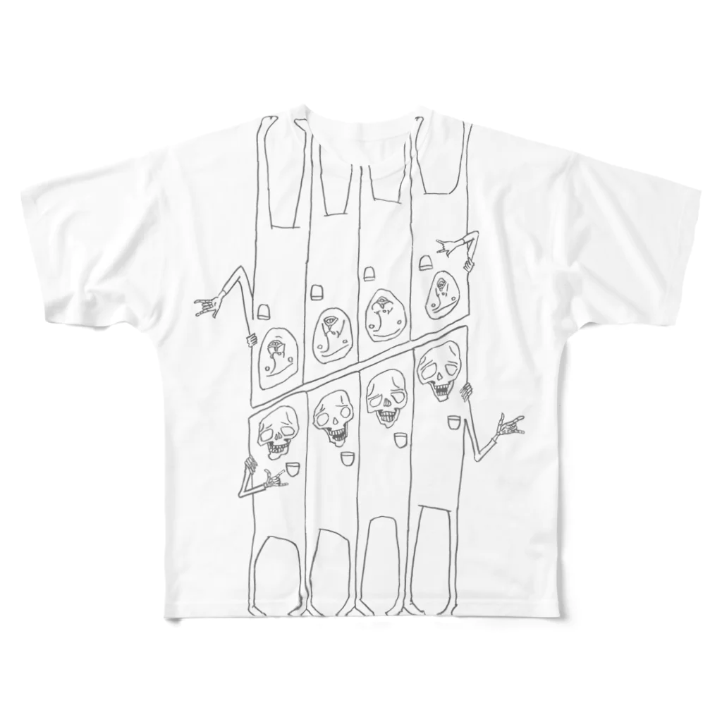 希鳳の角刈りポケット All-Over Print T-Shirt