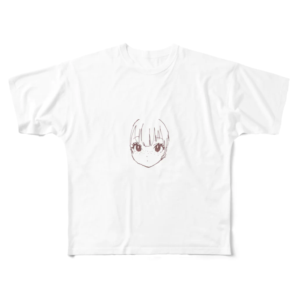 Marieの顔ちゃん フルグラフィックTシャツ