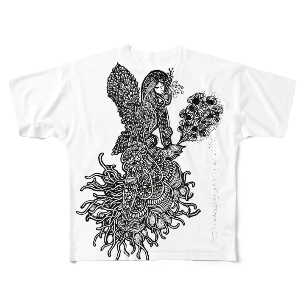 アトリエ葱のフェアリーダスト All-Over Print T-Shirt