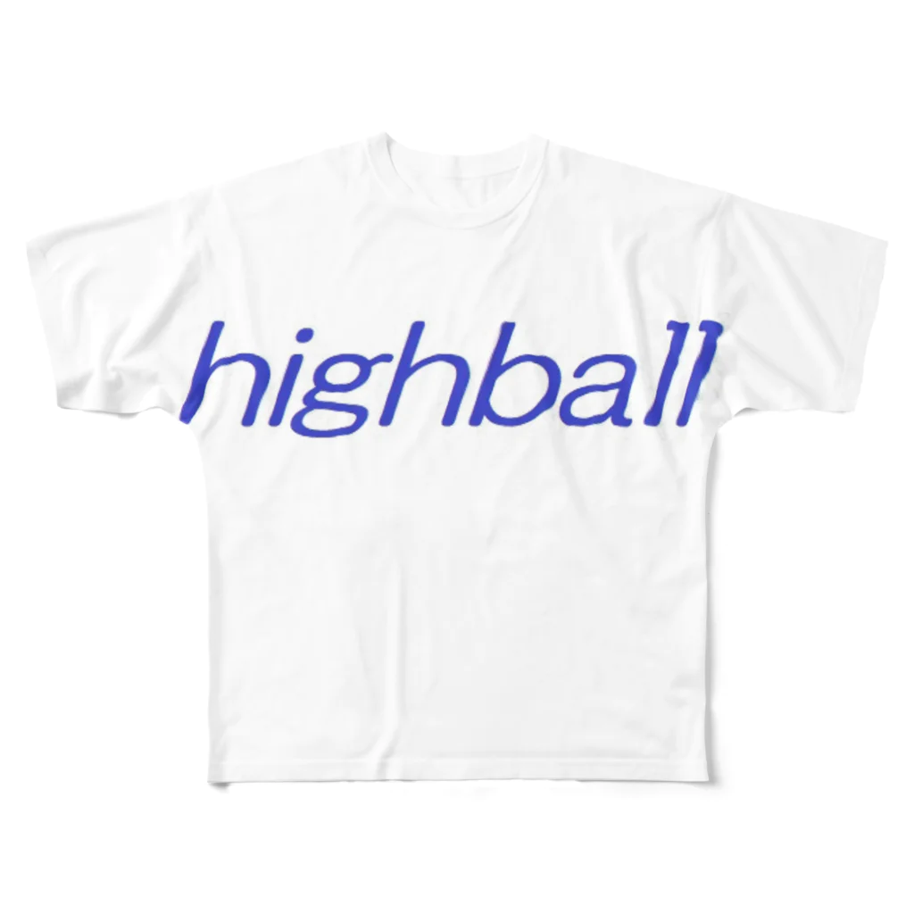 アメリカンベース のハイボール　グッズ フルグラフィックTシャツ