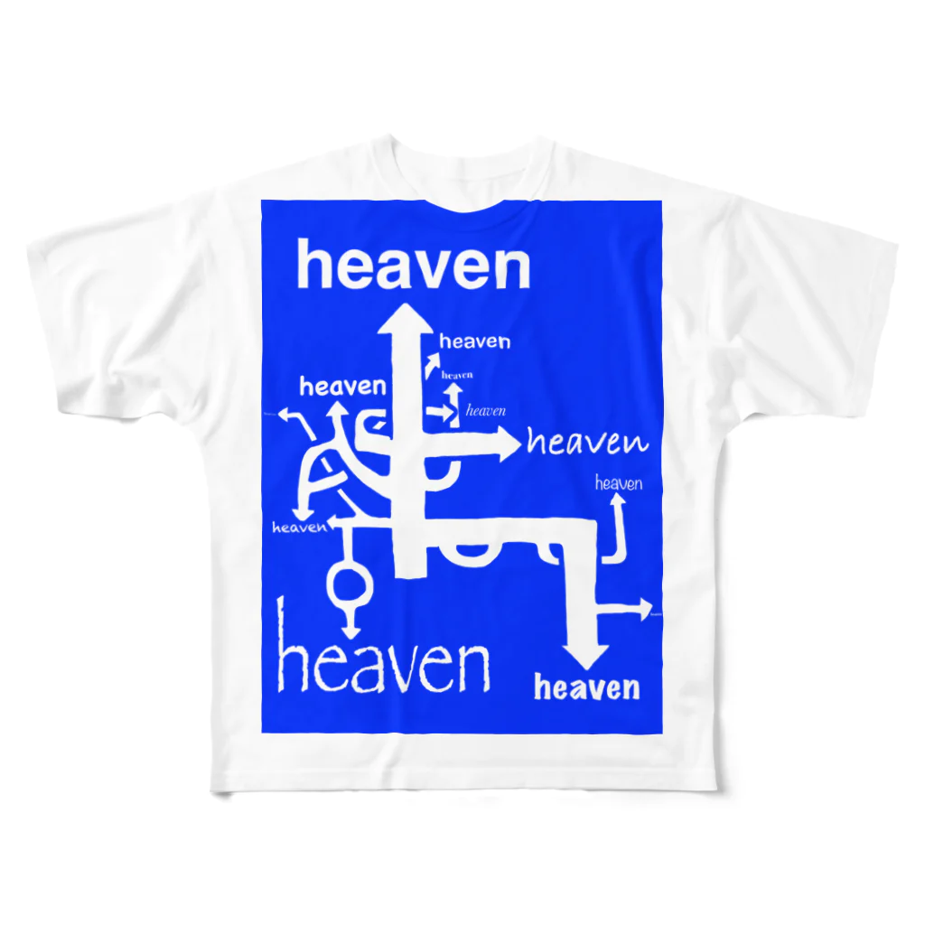 workout,chillout.のwo,co. go heaven goods フルグラフィックTシャツ