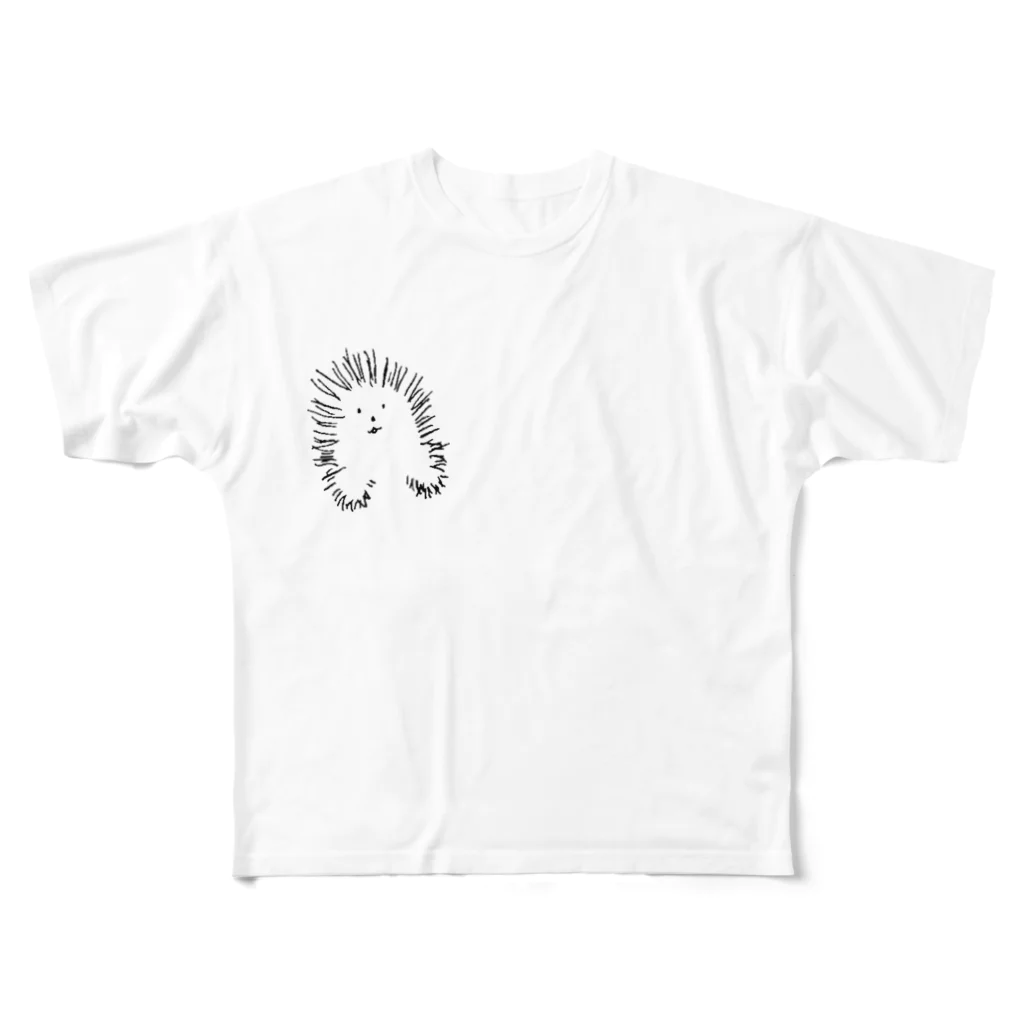 ニャリ子のかなだやまあらし All-Over Print T-Shirt