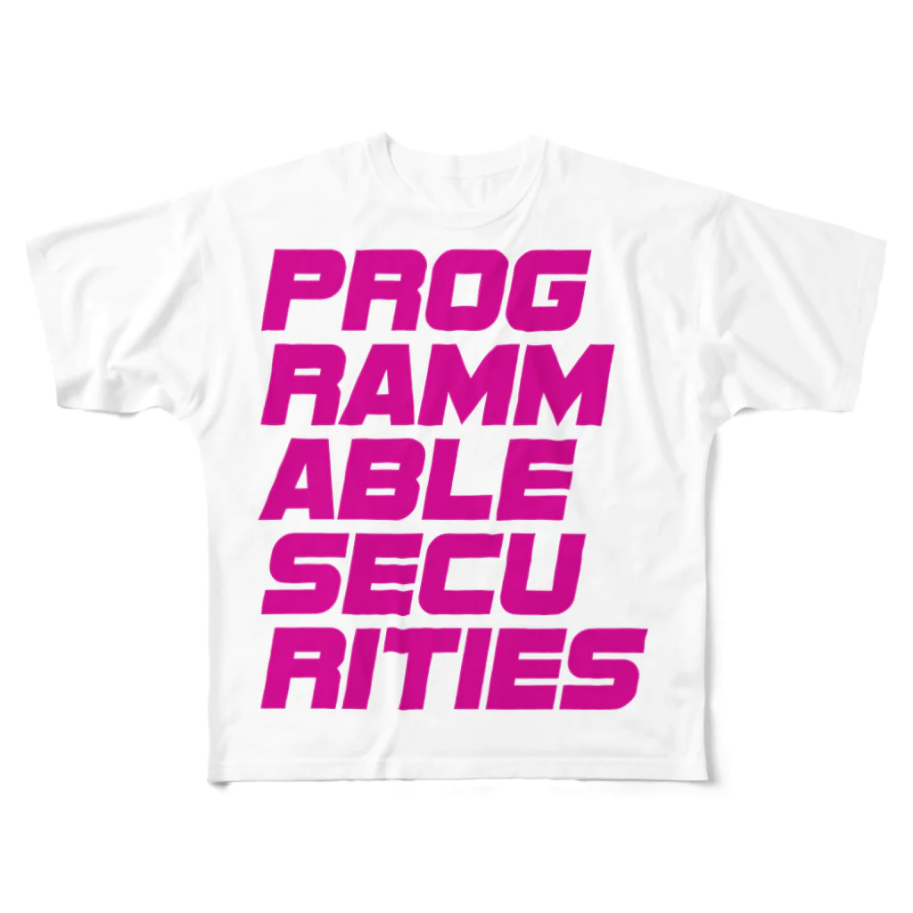 Masashi SalvadorのProgrammable Securities Tシャツ (マゼンタ） フルグラフィックTシャツ