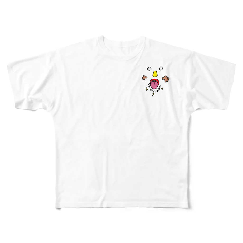 ベビースメルボーイのベロビリビリジャパニーズペッパー フルグラフィックTシャツ