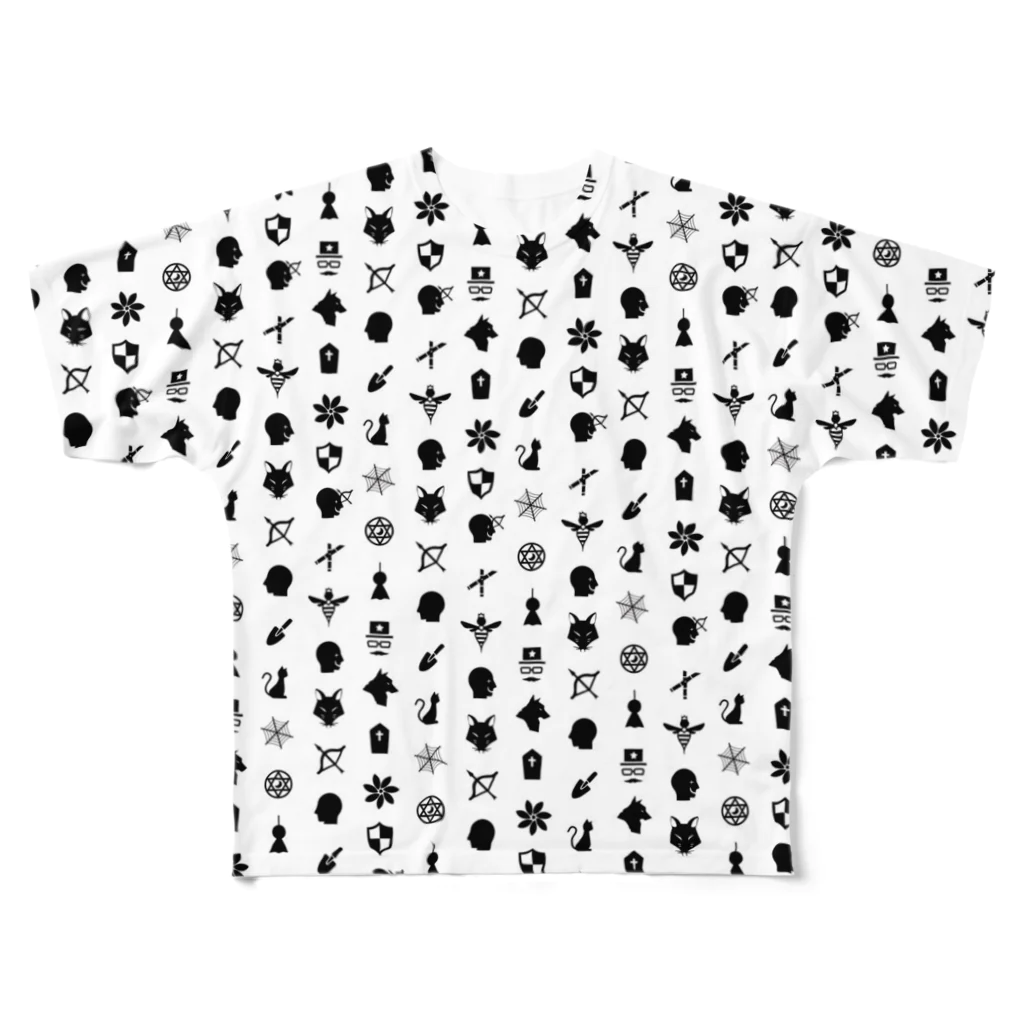 ニワ@人狼の庭のカードロゴ All-Over Print T-Shirt