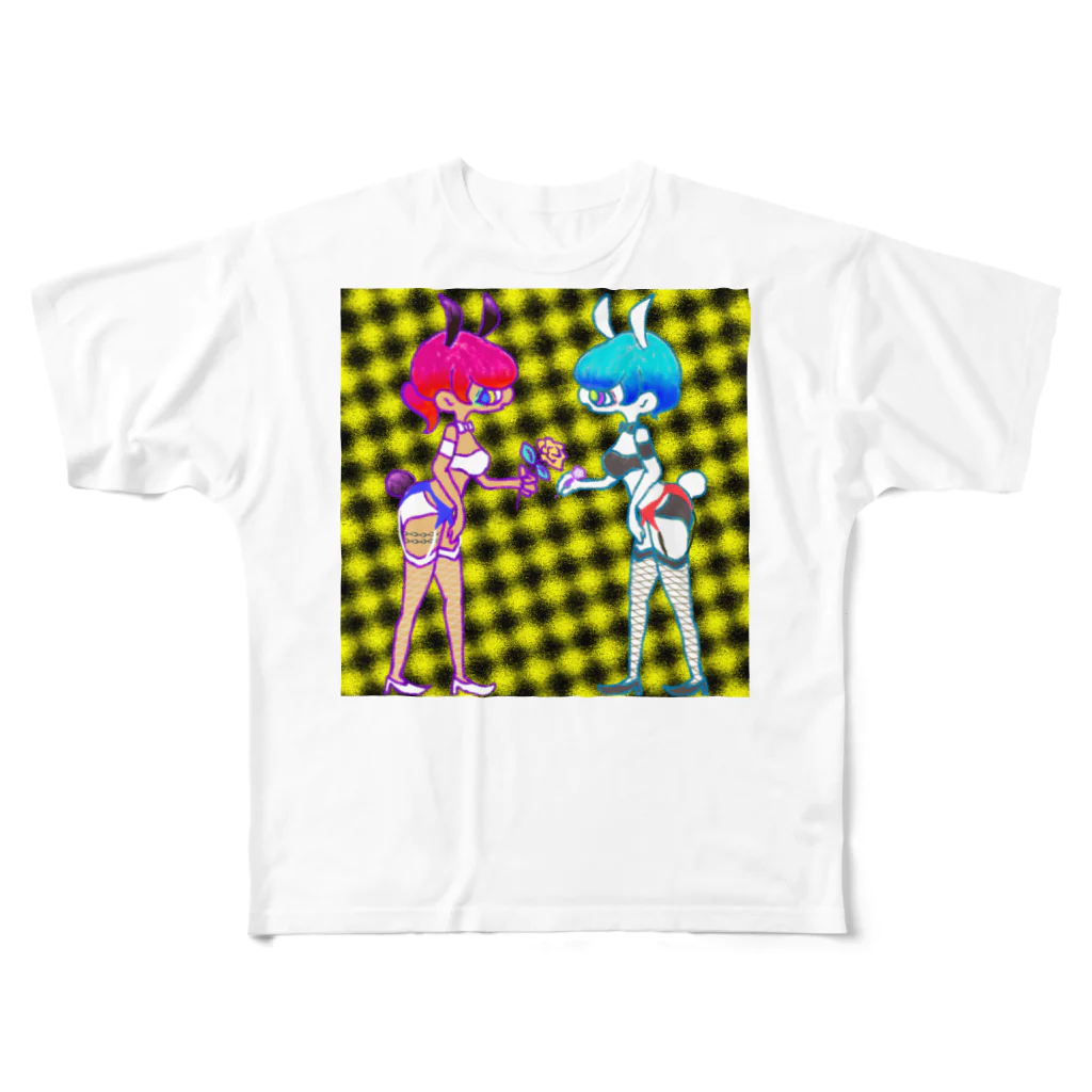 キビのガーターベルトバニーちゃん All-Over Print T-Shirt