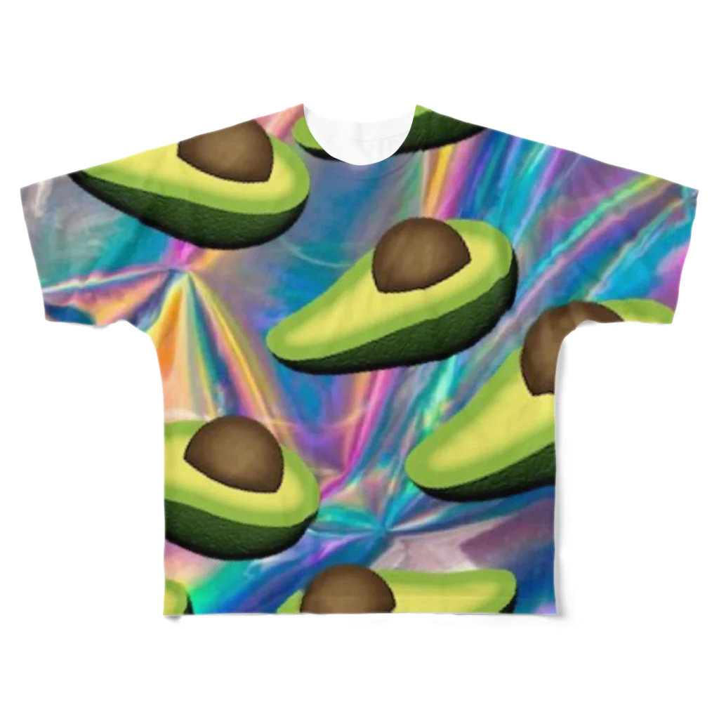 xxkaraokebarjasminexxのAvocado world All-Over Print T-Shirt