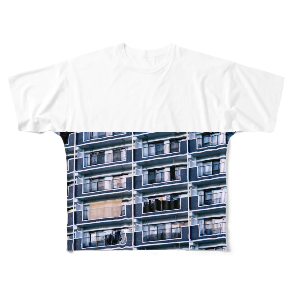 shana0の集合住宅！ フルグラフィックTシャツ