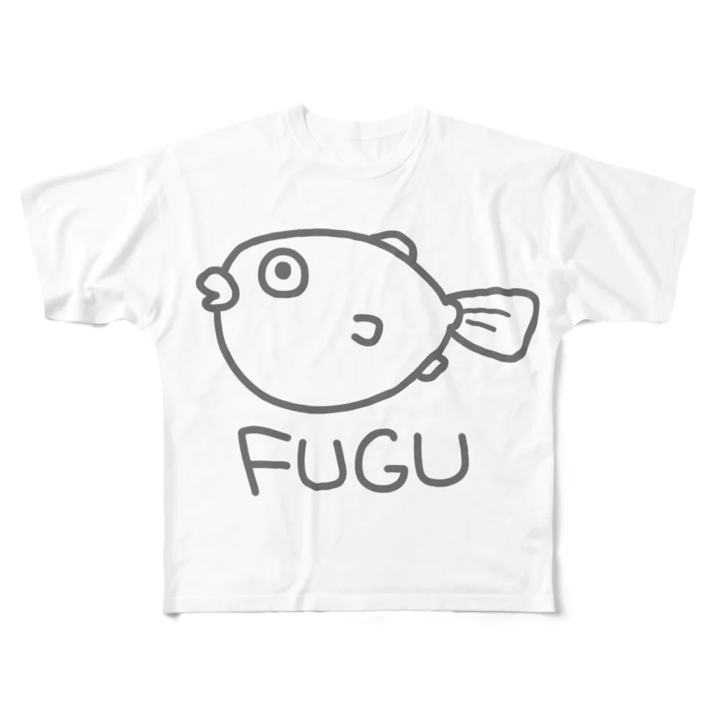 千月らじおのよるにっきのFUGU All-Over Print T-Shirt