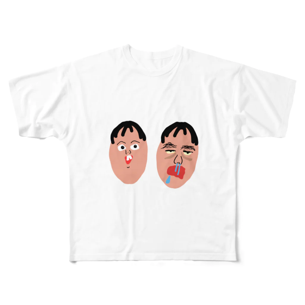 moe222の社蓄くん フルグラフィックTシャツ