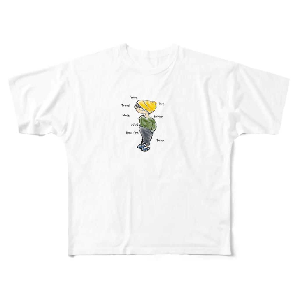 ZRの考え事いっぱい All-Over Print T-Shirt