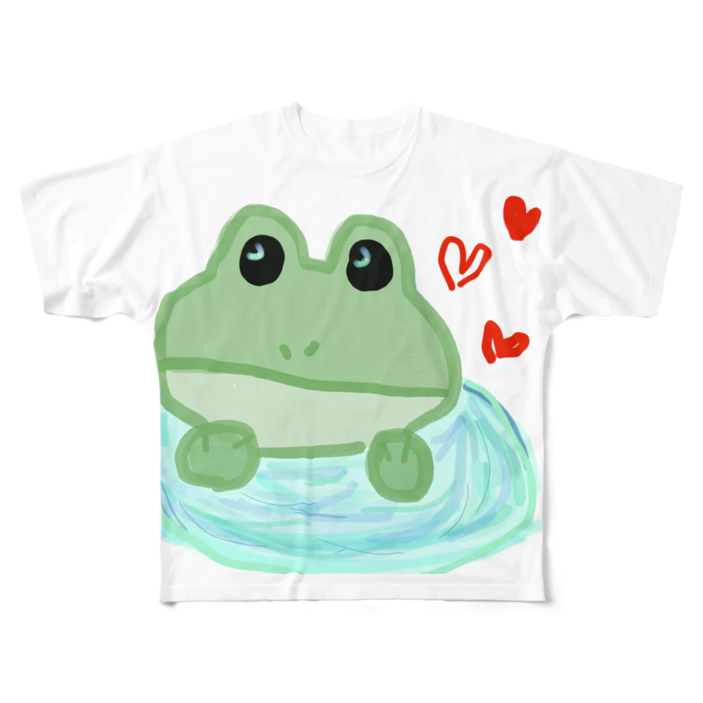 akapの蛙 フルグラフィックTシャツ
