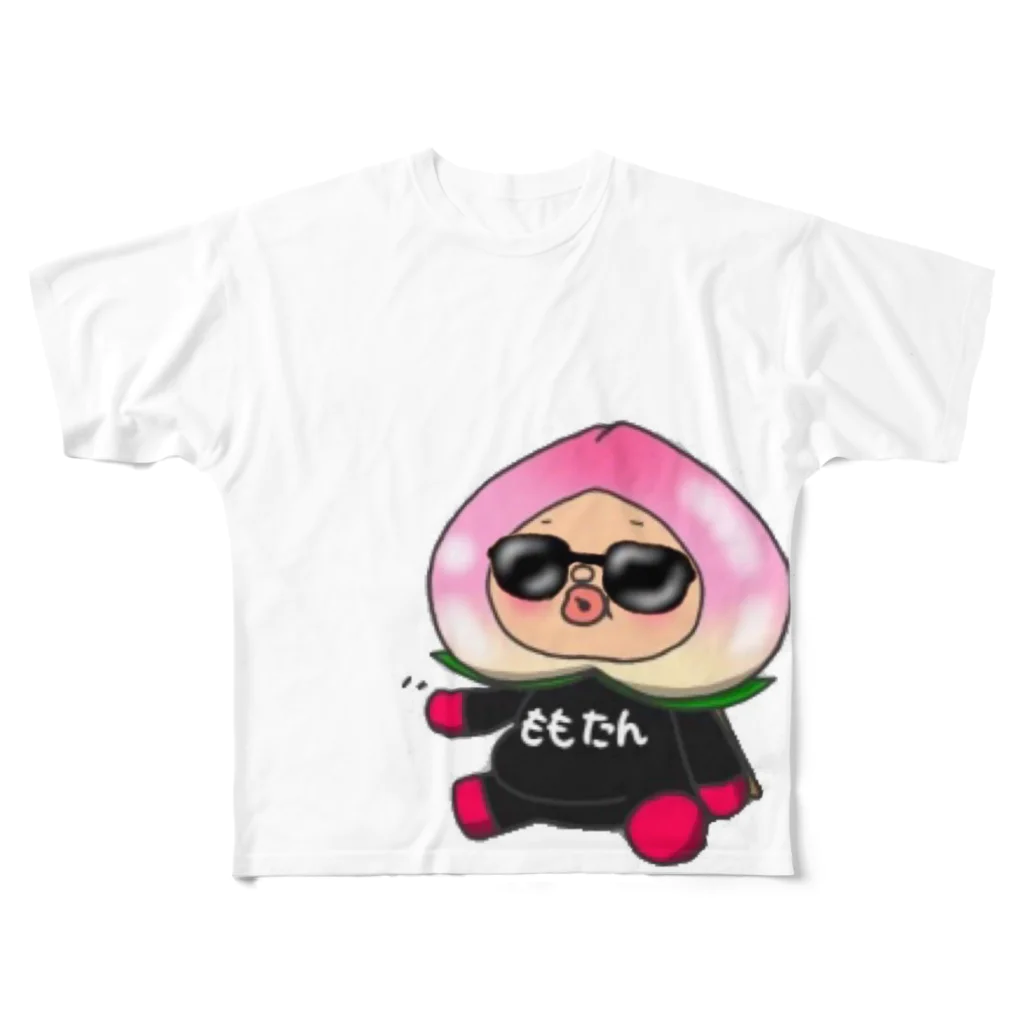 makochan003の駄々っ子 桃たん フルグラフィックTシャツ