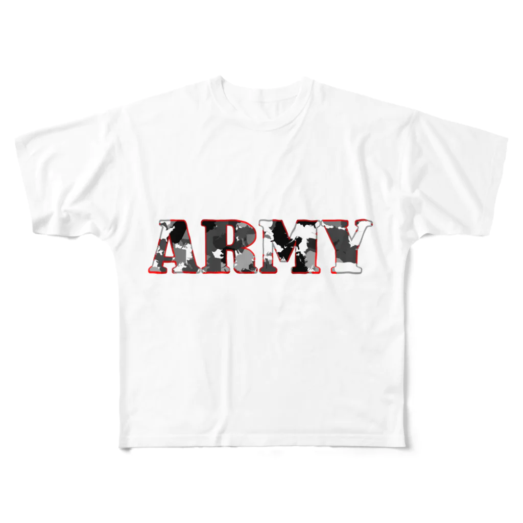 NORITAMAのUS.ARMY フルグラフィックTシャツ