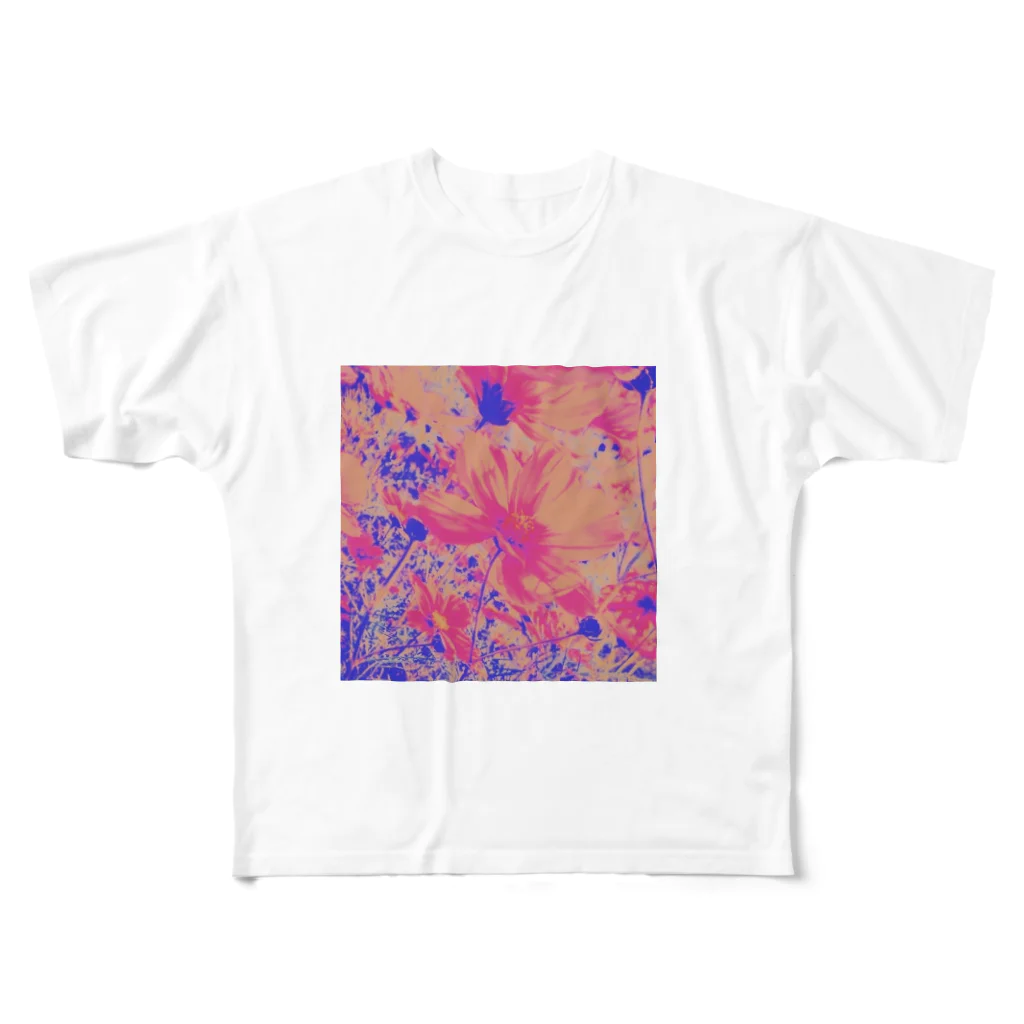 flowerの荒ぶる秋桜さん All-Over Print T-Shirt