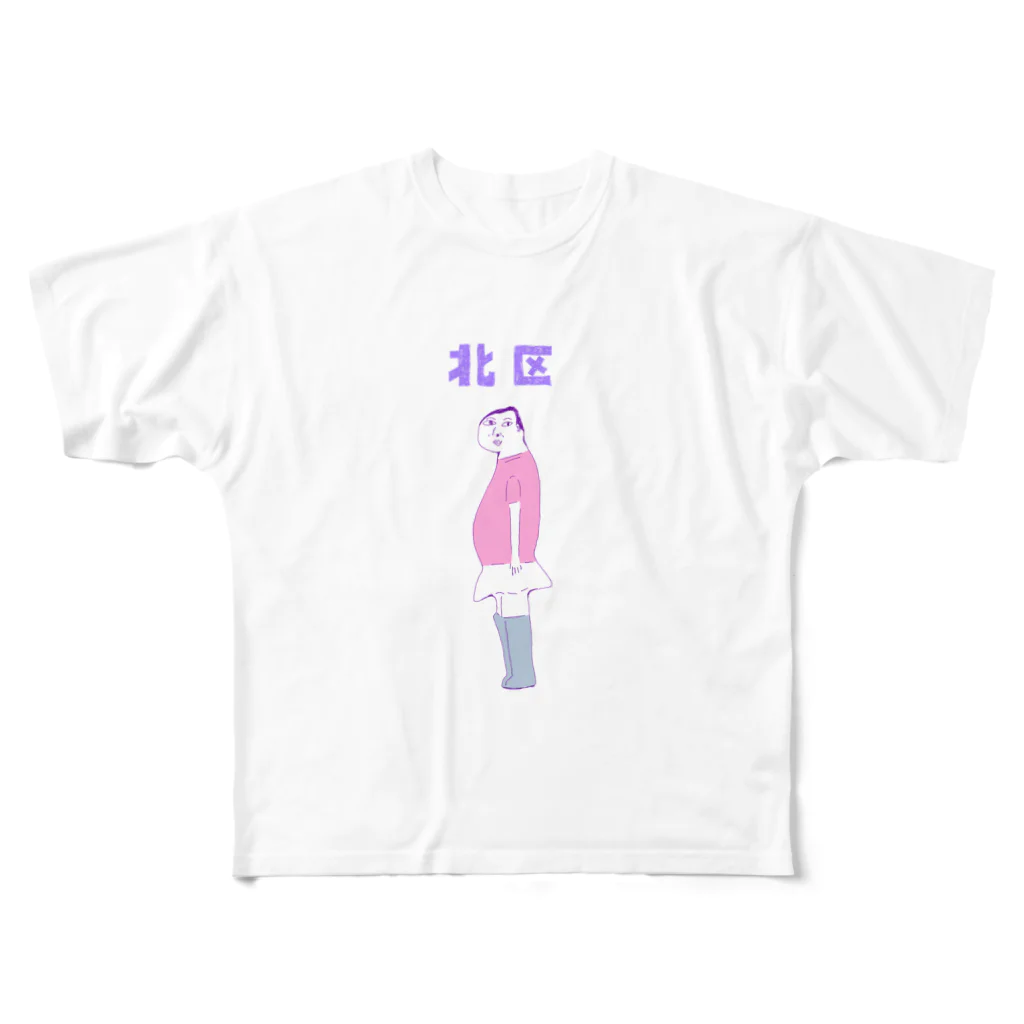 NIKORASU GOの東京都北区専用Tシャツ フルグラフィックTシャツ