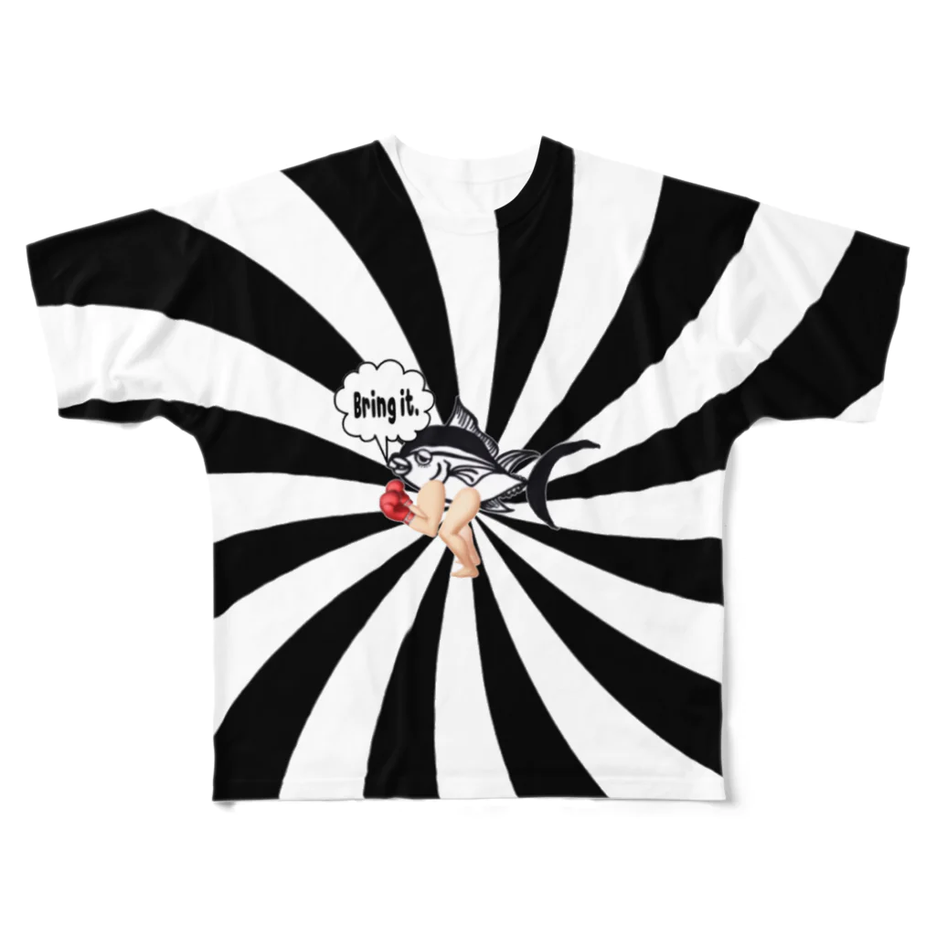KomichiのまぐBoxer フルグラフィックTシャツ